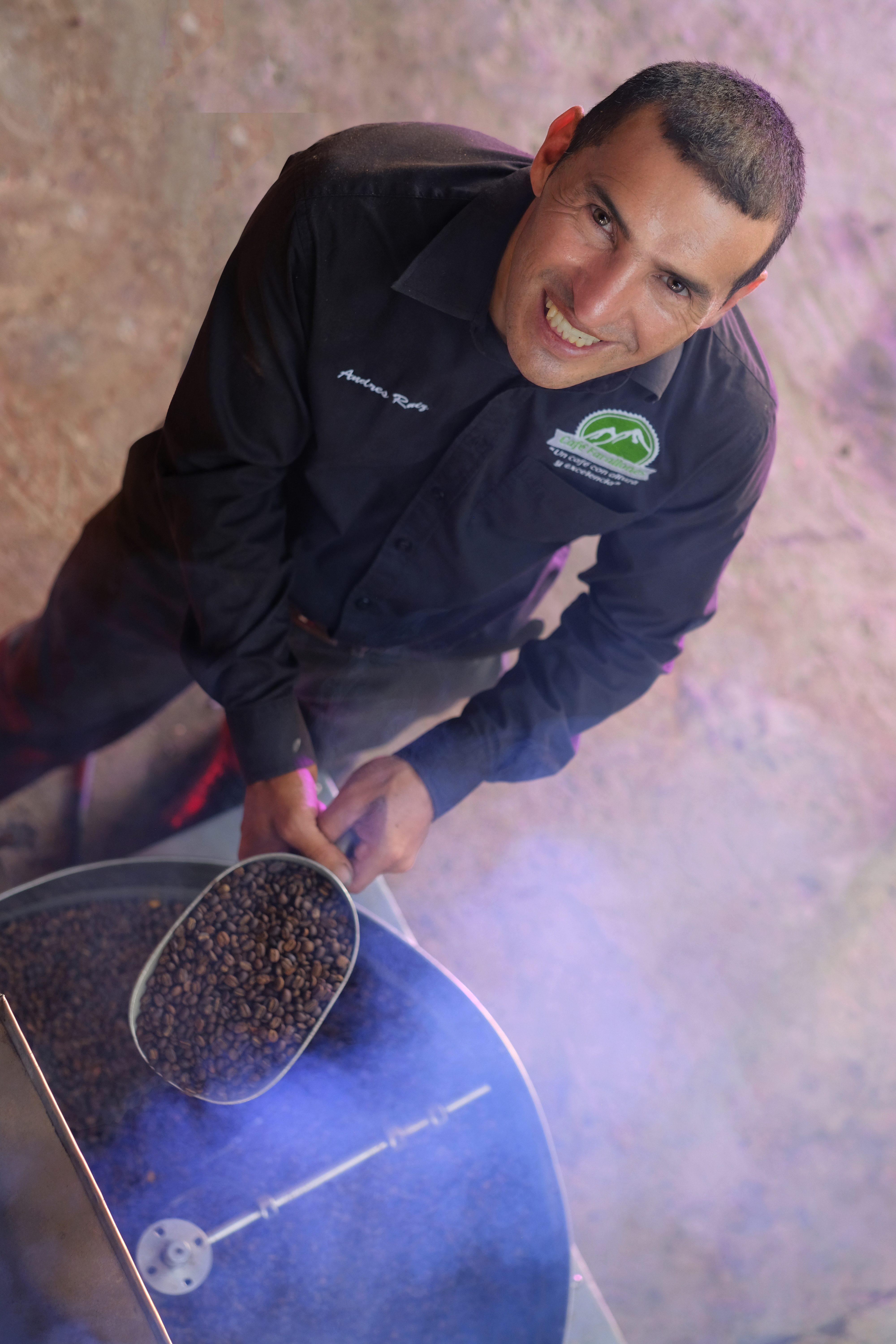 Andrés Ruiz, propietario de Café Farallones